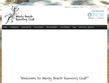 Tablet Screenshot of manlybeachrunningclub.com